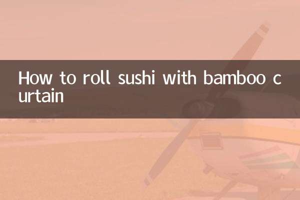 Come arrotolare il sushi con la tenda di bambù