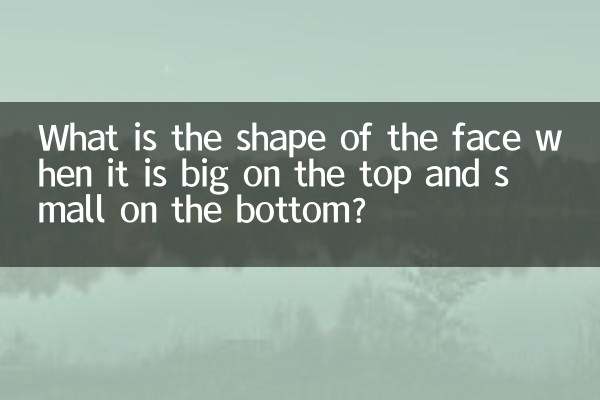 Qual è la forma del viso quando è grande sopra e piccolo sotto?