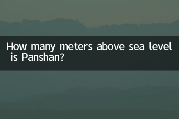 A quanti metri sopra il livello del mare si trova Panshan?