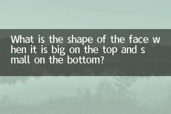 Qual è la forma del viso quando è grande sopra e piccolo sotto?