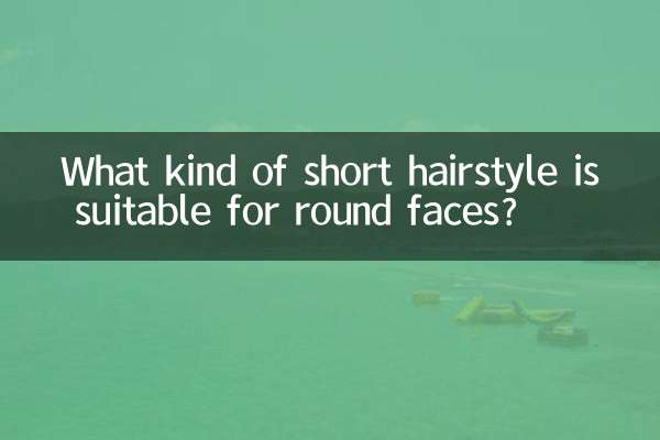 What kind of short hairstyle is suitable for round faces?