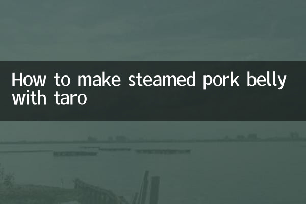 Come preparare la pancetta di maiale al vapore con taro