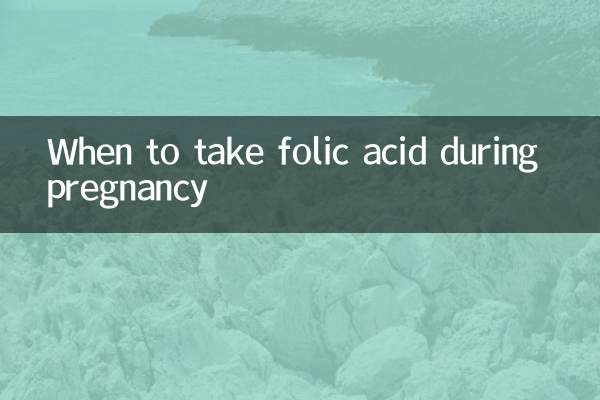 懷孕葉酸什麼時候吃