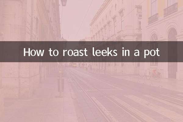 Wie man Lauch im Topf röstet