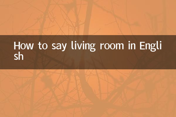 Como dizer sala de estar em inglês