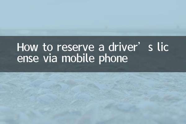 携帯電話で運転免許証を予約する方法
