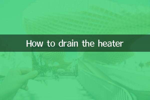 Come svuotare il riscaldatore