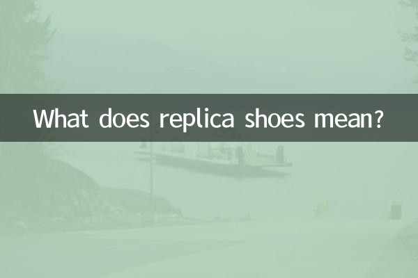 What does replica shoes mean?