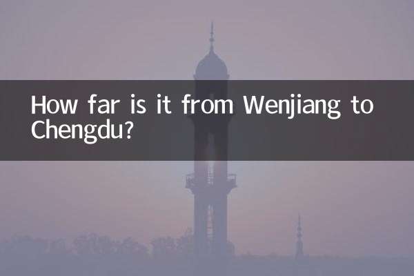 ¿A cuánta distancia está Wenjiang de Chengdú?