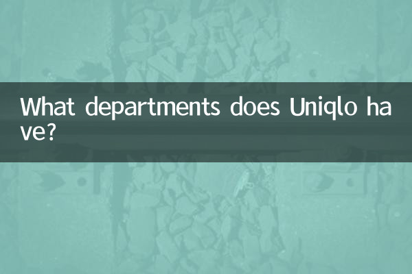 यूनीक्लो के पास कौन से विभाग हैं?