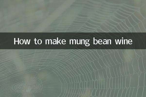 Wie man Mungobohnenwein herstellt