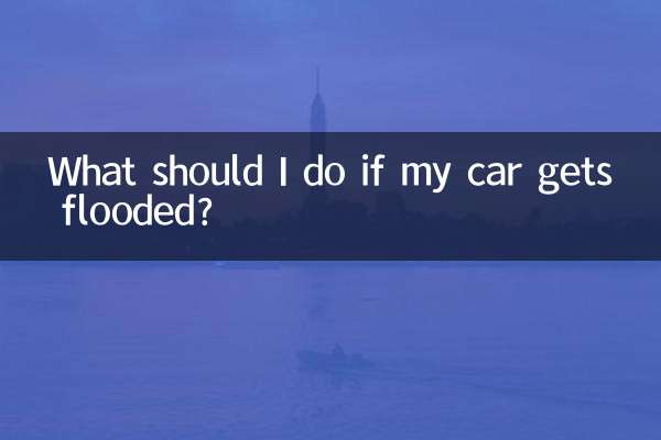 What should I do if my car gets flooded?