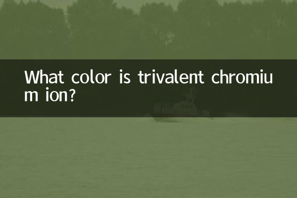 ¿De qué color es el ion de cromo trivalente?