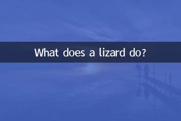 O que um lagarto faz?