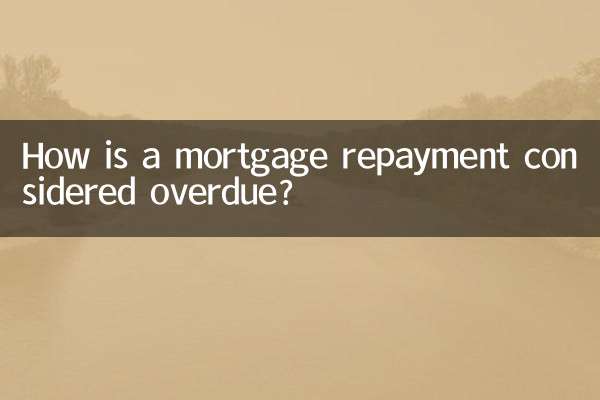 房贷还款怎么算逾期