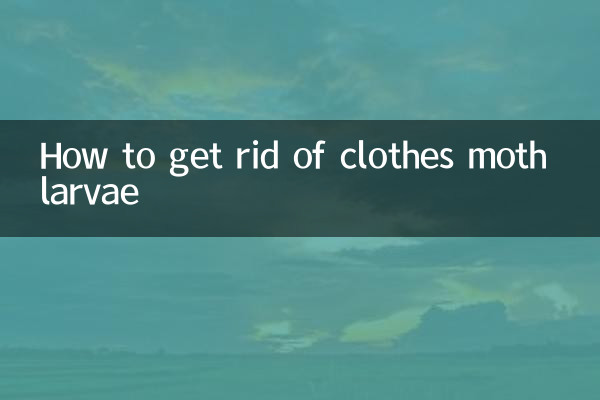 옷나방 유충을 제거하는 방법