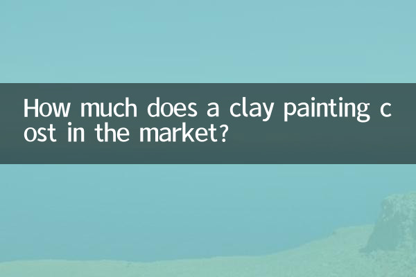 시장에서 점토 그림의 가격은 얼마입니까?