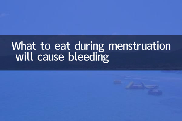 O que comer durante a menstruação pode causar sangramento