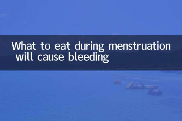 O que comer durante a menstruação pode causar sangramento