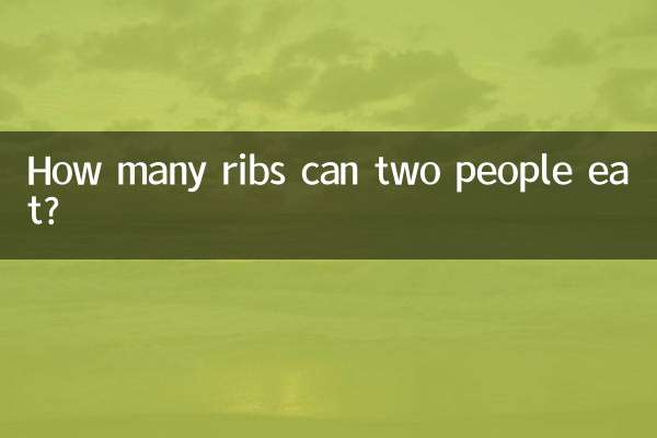 ¿Cuántas costillas pueden comer dos personas?