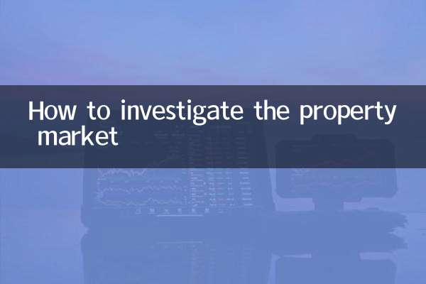 How to investigate the property market