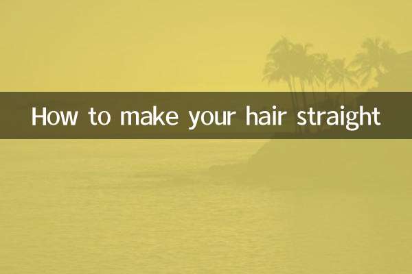 Como deixar seu cabelo reto