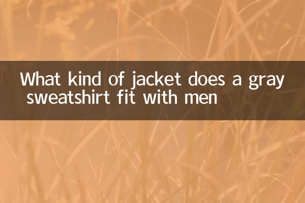 Welche Art von Jacke passt ein graues Sweatshirt zu Männern?