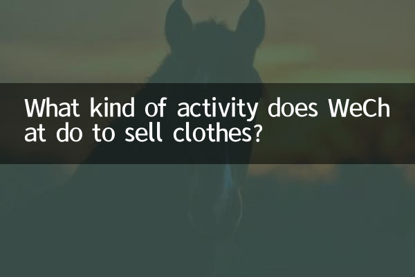Che tipo di attività svolge WeChat per vendere vestiti?