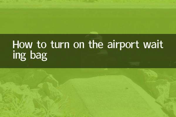 Como ativar a mala de espera do aeroporto