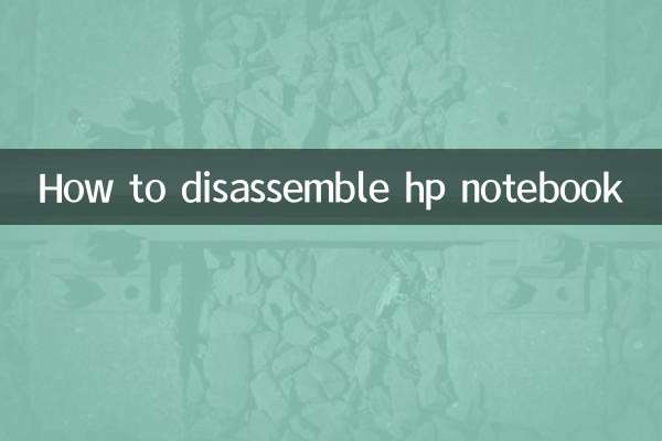 Como desmontar notebook hp