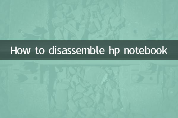 Como desmontar notebook hp