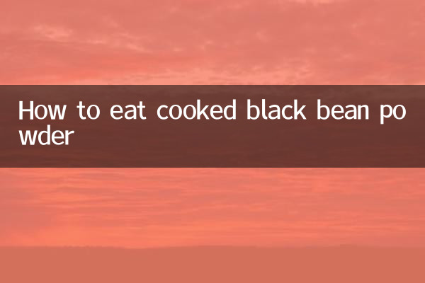 Como comer feijão preto cozido em pó