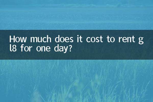 gl8を1日レンタルするといくらかかりますか?