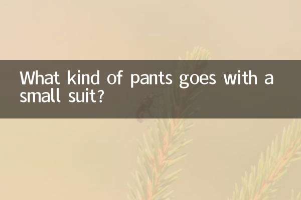 什麼褲子配小西裝