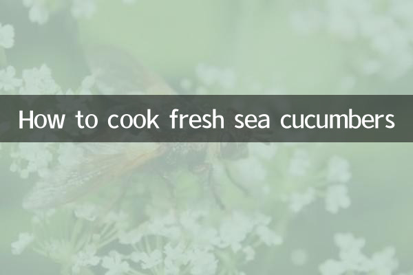 طرز پخت خیار دریایی تازه