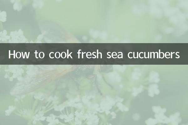 How to cook fresh sea cucumbers