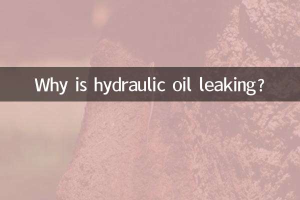 Why is hydraulic oil leaking?