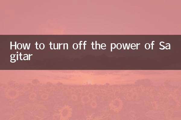 Come spegnere l'alimentazione di Sagitar