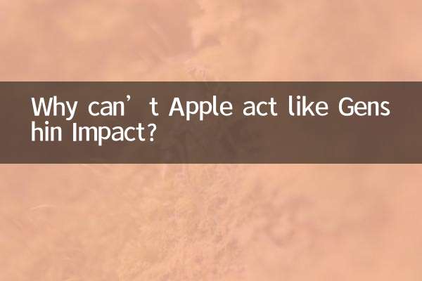 Warum kann sich Apple nicht wie Genshin Impact verhalten?