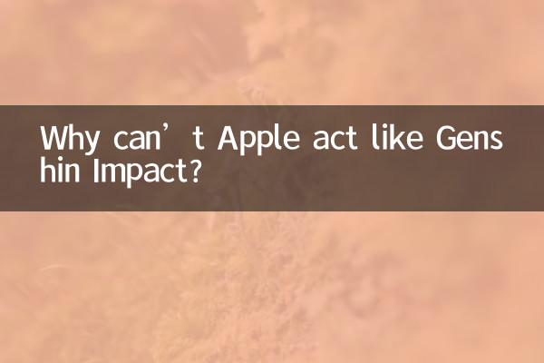 Warum kann sich Apple nicht wie Genshin Impact verhalten?