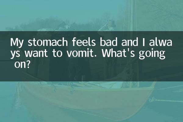 My stomach feels bad and I always want to vomit. What's going on?