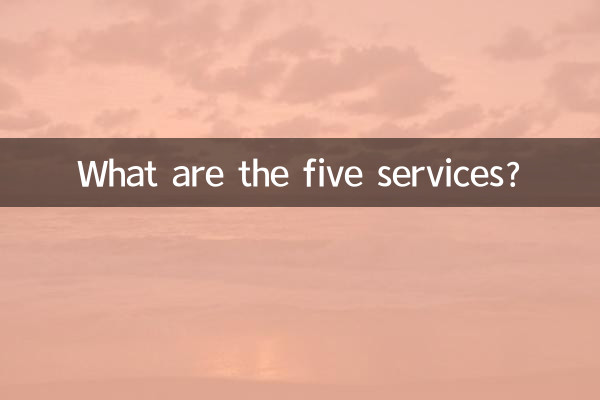 5つのサービスとは何ですか？