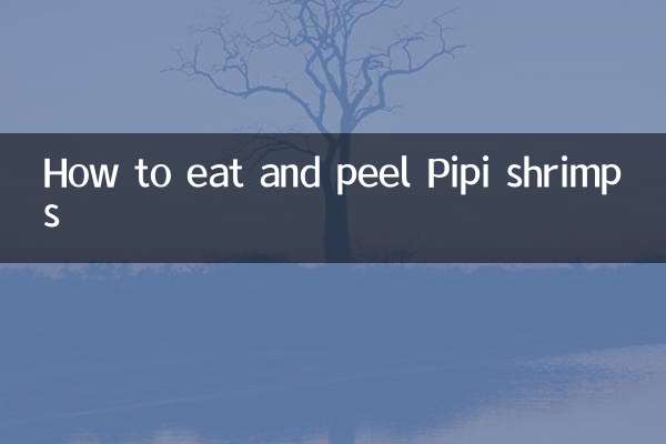 How to eat and peel Pipi shrimps