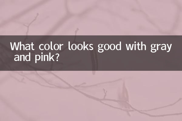 灰粉搭配什么颜色好看
