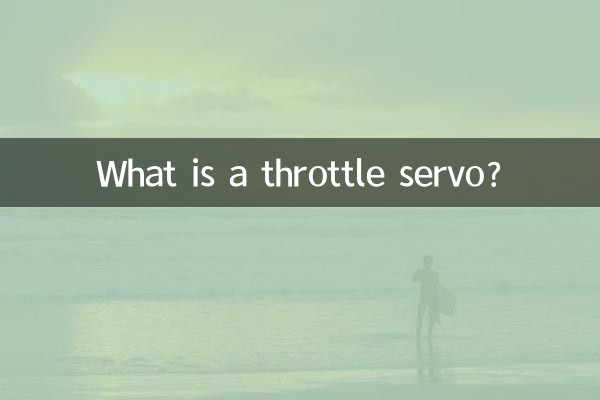 একটি থ্রোটল সার্ভো কি?
