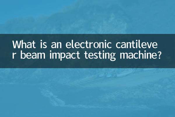 Qu'est-ce qu'une machine électronique d'essai d'impact sur poutre en porte-à-faux ?