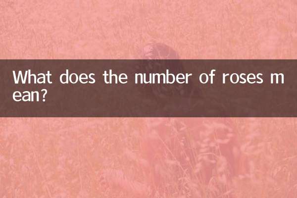 ماذا يعني عدد الورود؟
