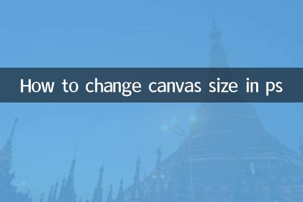 How to change canvas size in ps