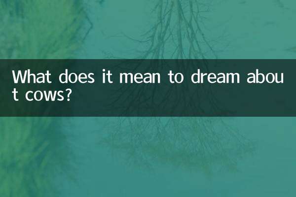 O que significa sonhar com vacas?