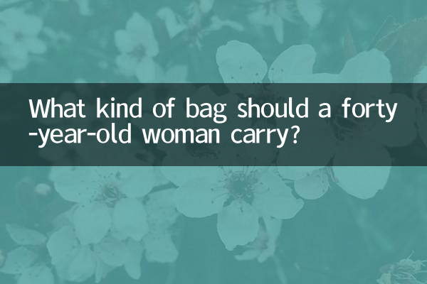 एक चालीस वर्षीय महिला को किस प्रकार का बैग रखना चाहिए?